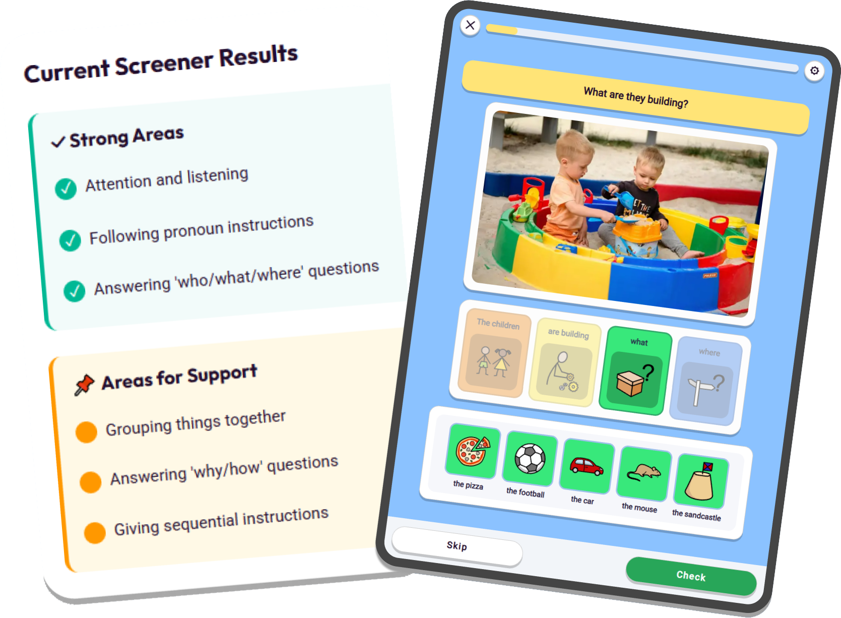 Chatterdillo screener and exercise preview